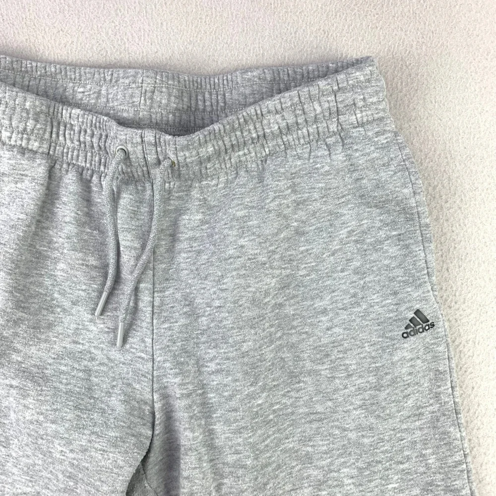 Adidas Golf Jogger Sweatpants Mens Medium Gray Fleece Lounge Cozy Casual Elastic